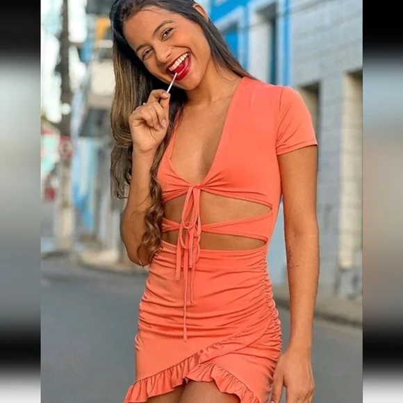 CutOut Ruffle Dress - Picture 10 of 16